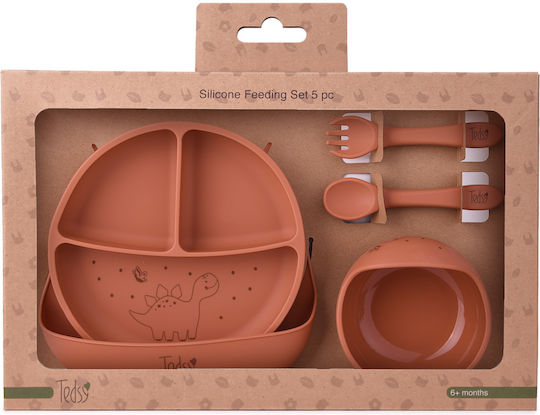 Amek Toys Παιδικό Σετ Φαγητοδοχείου από Σιλικόνη 5τμχ