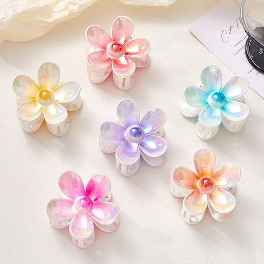 Hair Claw Clip with Flower