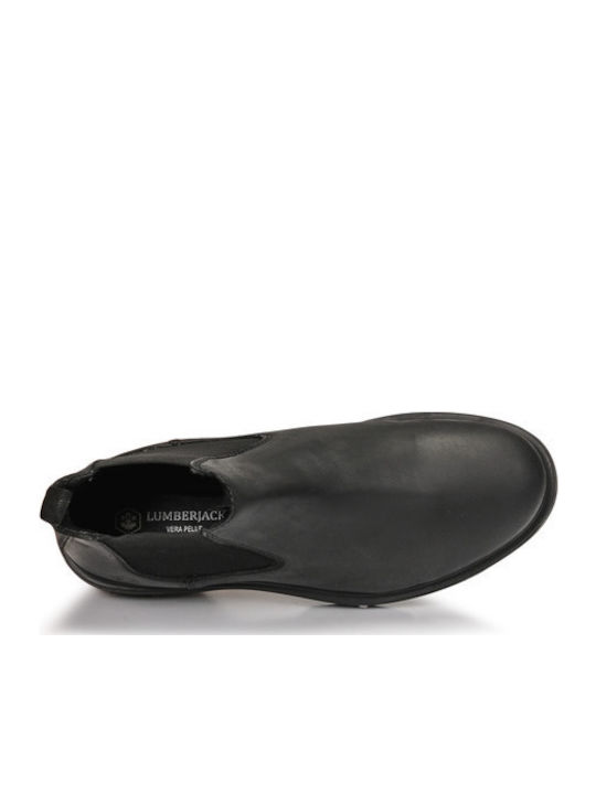 Ghete Chelsea Leather Black Chelsea Boots