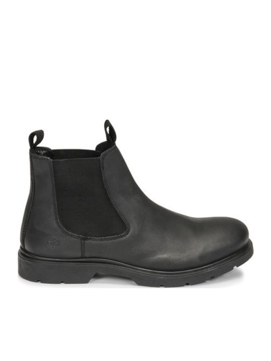 Ghete Chelsea Leather Black Chelsea Boots