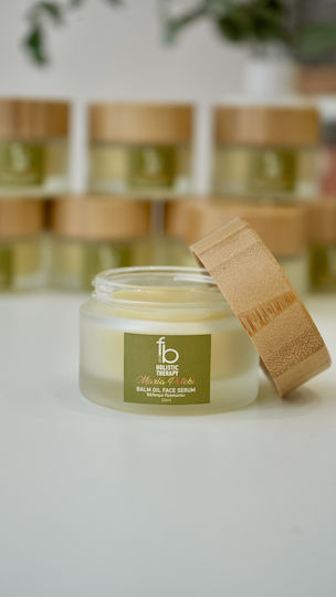 Maria Peteki Balm Oil Soothing & Moisturizing Face Serum with Vitamin E & Hyaluronic Acid for Detoxifying & Brightening