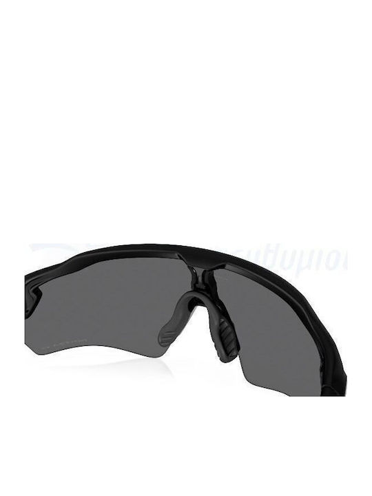 Oakley Radar Ev S Path Prizm Unisex Sonnenbrille mit Schwarz Kunststoff Gestell und Schwarz Polarisiert Linse OO9510-05