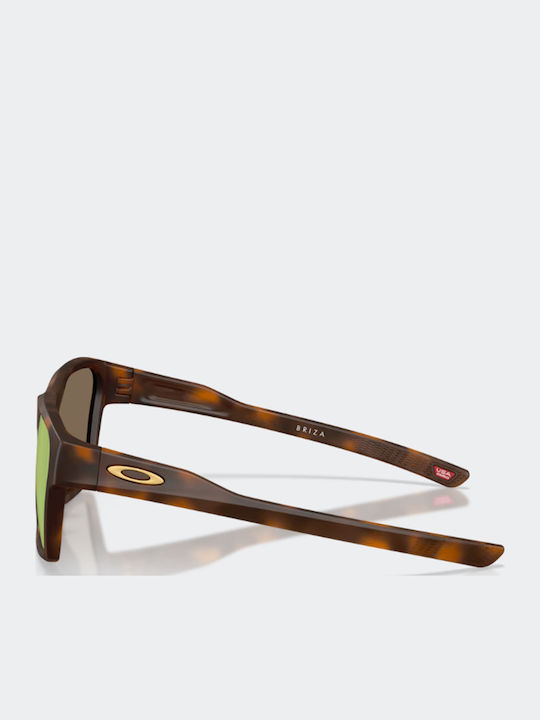 Oakley Herren Sonnenbrille mit Braun Schildkröte Kunststoff Gestell und Rosa Spiegel Linse OO9497-06