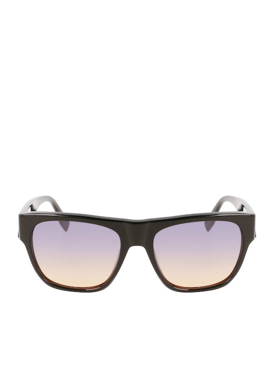 Karl Lagerfeld Unisex Γυαλιά Ηλίου με Μαύρο Κοκκάλινο Σκελετό και Μαύρο Ντεγκραντέ Φακό KL6074S-001