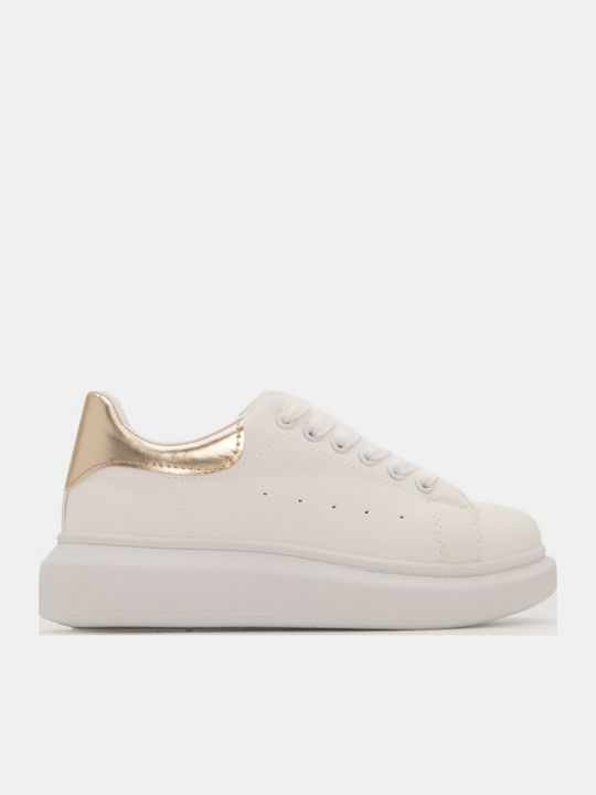 Adidași Flatforms Pentru Femei Auriu