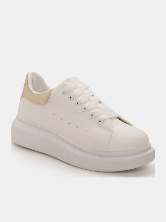 Adidași Flatforms Pentru Femei Auriu