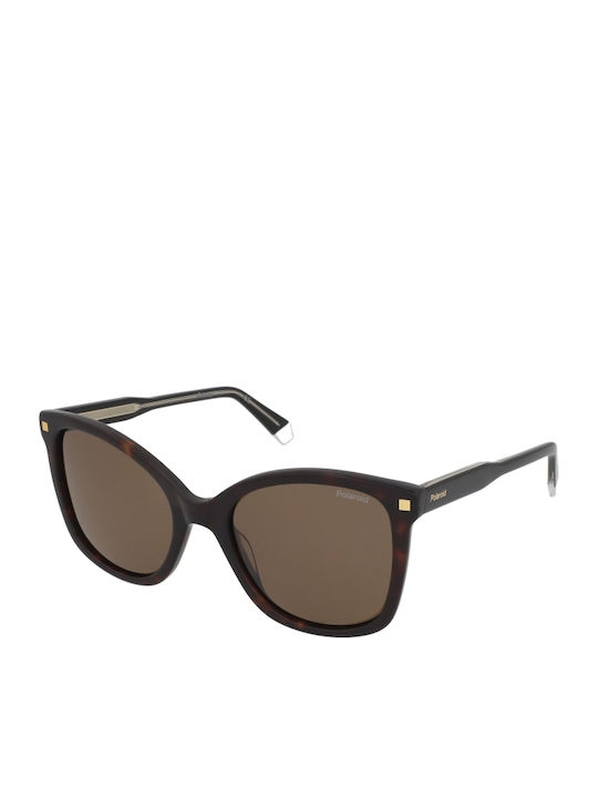Polaroid Ochelari De Soare Pentru Femei Cu Ramă Din Plastic Maro Tortoise Și Lentile Maro Polarized PLD4151/S/X 086/SP
