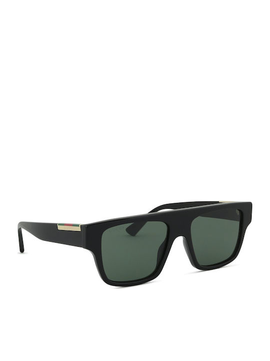 Gucci Unisex Sunglasses with Black Plastic Frame and Black Lens GG1960S 002