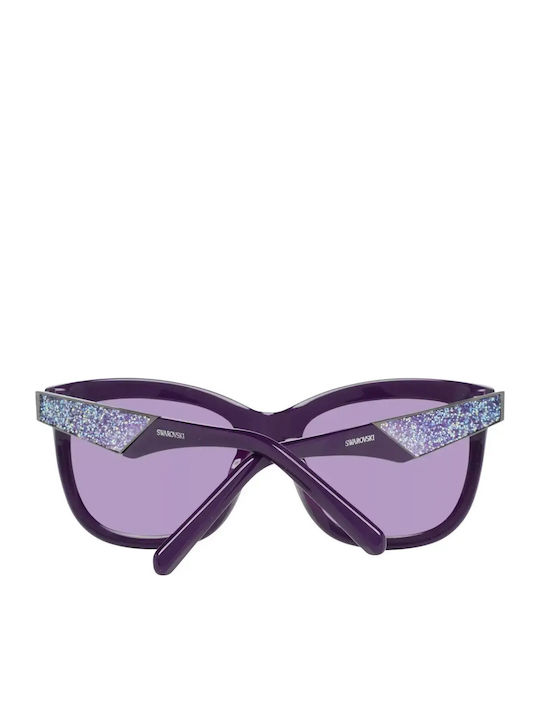 Swarovski Women's Sunglasses with Purple Plastic Frame and Purple Gradient Lens SK0125 81Z