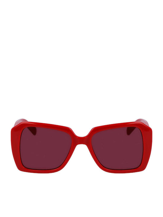 Karl Lagerfeld Women's Sunglasses with Red Plastic Frame and Red Lens KL6140S-600