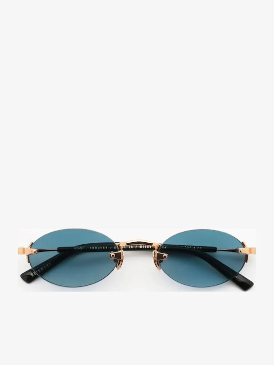 Gast Quantum Unisex Γυαλιά Ηλίου με Χρυσό Μεταλλικό Σκελετό και Μπλε Ντεγκραντέ Φακό QUANTUM-04-51