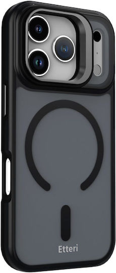 Etteri Umschlag Rückseite Silikon Schwarz (iPhone 17 Pro Max)