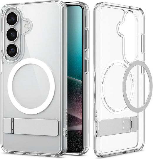 Spigen Ultra Hybrid S Mag Rückseiten Umschlag Silikon / Kunststoff Klar und Weiß (Galaxy S26+)
