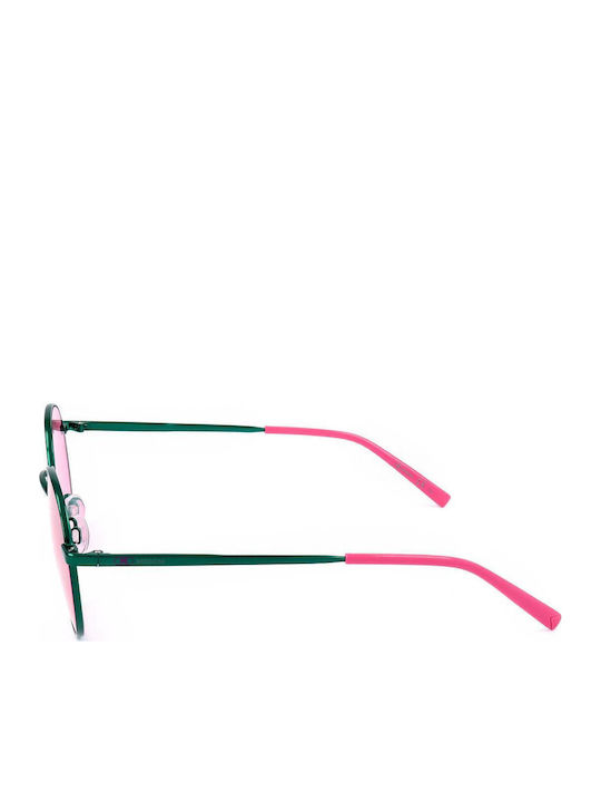 Missoni Women's Sunglasses with Green Metal Frame and Pink Lens MMI 0020/S IWB/U1