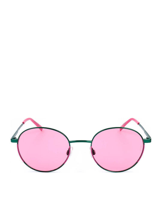 Missoni Women's Sunglasses with Green Metal Frame and Pink Lens MMI 0020/S IWB/U1