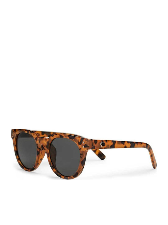 Chpo Cote Des Basques X Women's Sunglasses with Plastic Frame Leopard Black 16133GC