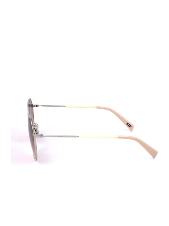 Levi's Women's Sunglasses with Silver Metal Frame and Purple Gradient Lens LV-1020-S-010