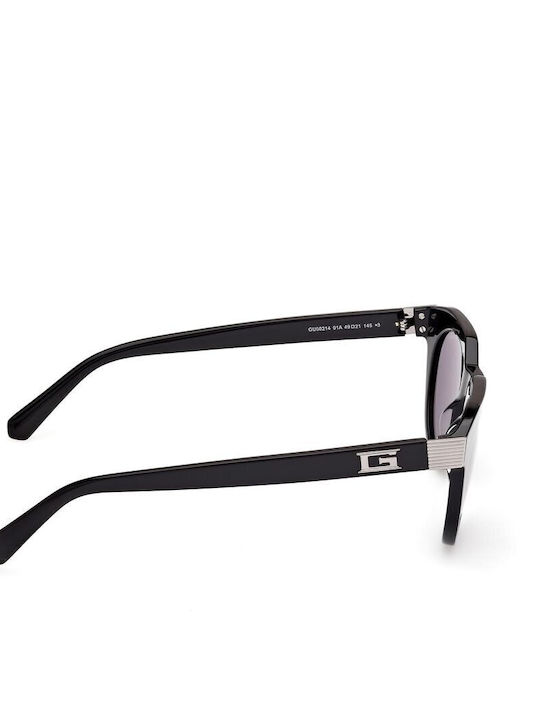 Guess Unisex Γυαλιά Ηλίου με Μαύρο Κοκκάλινο Σκελετό και Γκρι Φακό GU00214 01A