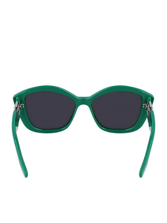 Karl Lagerfeld Women's Sunglasses with Green Plastic Frame and Gray Lens KL6102S-300