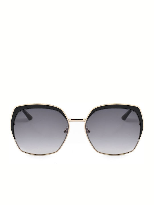 Guess Women's Sunglasses with Gold Metal Frame and Gray Gradient Lens GF0410/32B