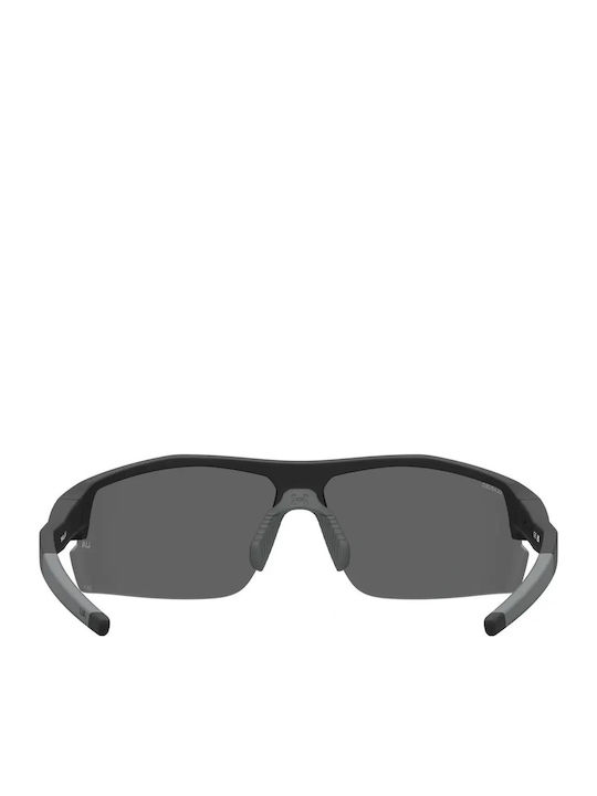 Under Armour Skillz Unisex Sunglasses with Black Plastic Frame and Black Lens