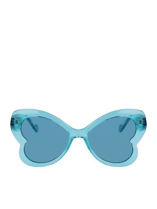 Liu Jo Women's Sunglasses with Blue Plastic Frame and Blue Lens