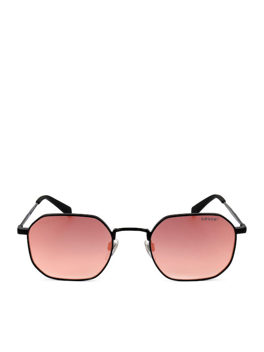Levi's Unisex Sunglasses with Black Metal Frame and Red Gradient Mirror Lens LV1035/S 003/UW