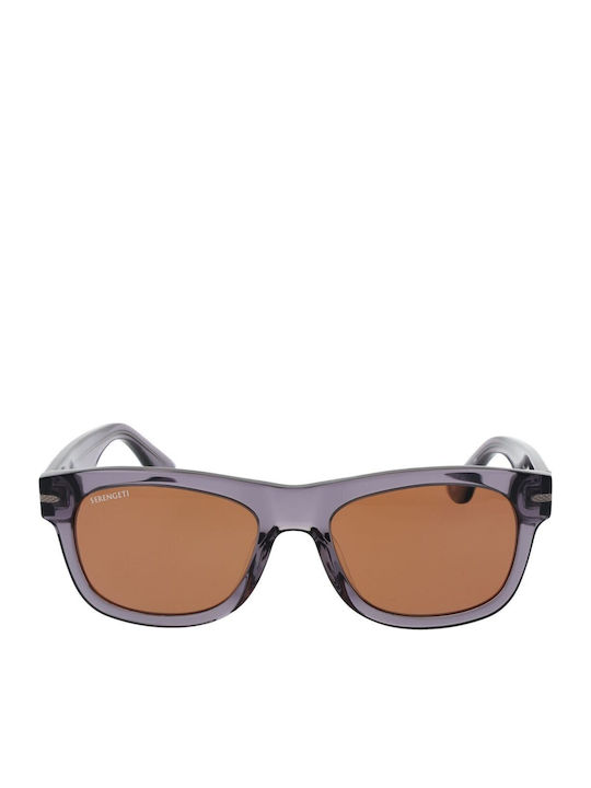 Serengeti Foyt Unisex Γυαλιά Ηλίου με Γκρι Κοκκάλινο Σκελετό και Ροζ Φακό SS549003