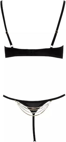 Cottelli Collection Sexy Σετ Εσωρούχων Μαύρο