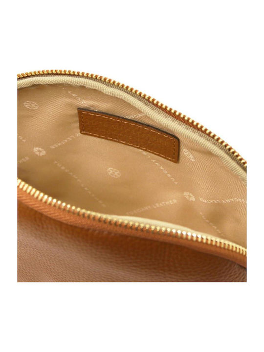 Vera Leather Cosmetic Bag Cognac