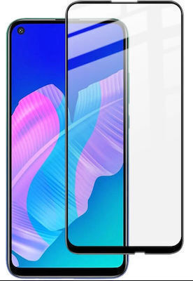 9D Vollflächig gehärtetes Glas Schwarz (Huawei P40 Lite)