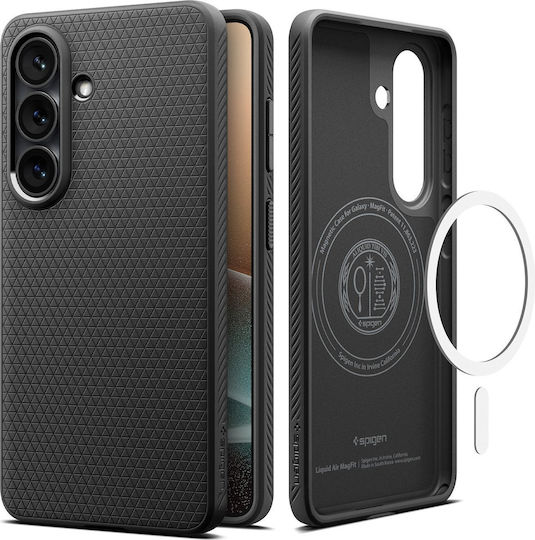 Spigen Liquid Air Mag Rückseite Hülle Silikon Matt Schwarz Galaxy S26+