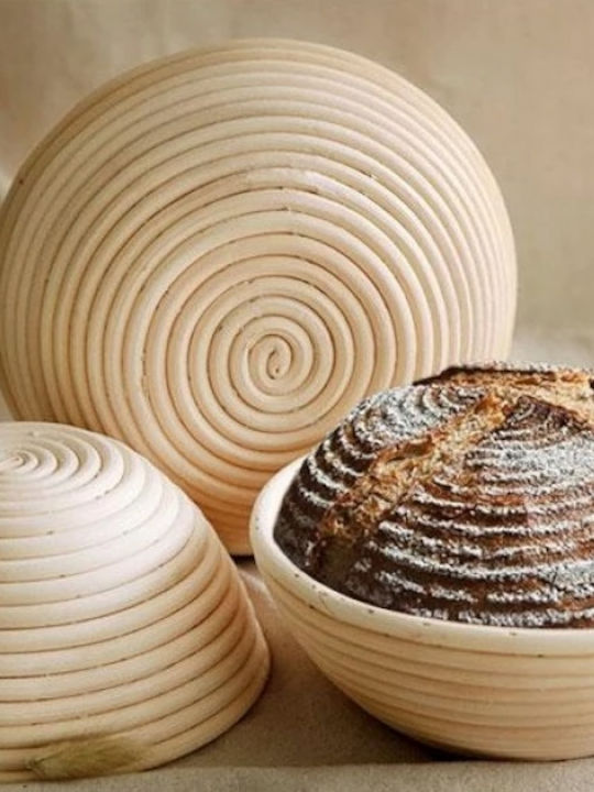 Ibili Καλάθι Ψωμιού από Rattan Μπεζ 25x8.5cm