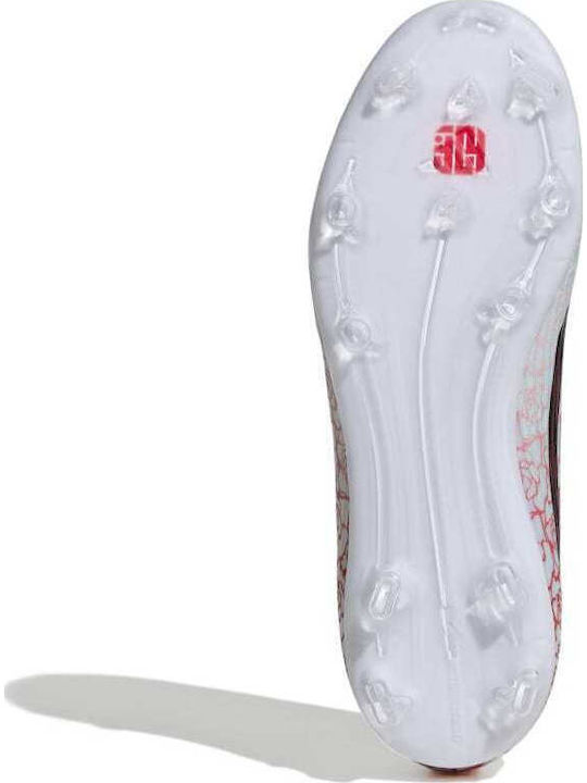 F50 League FG/MG Kids Soccer Cleats with Molded Studs Silver