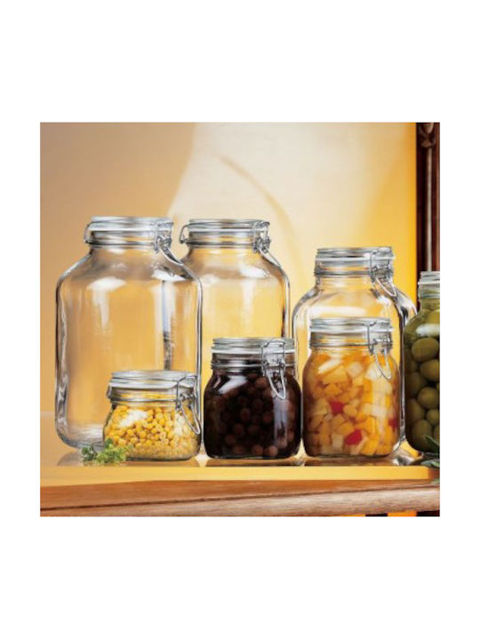 Bormioli Rocco Vază Pentru Paste Zahăr Maro Cu Capac Sticlă Albastră 1500ml 1 Bucată