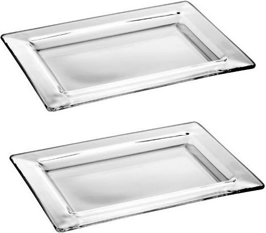 Vidivi Rialto Platou Decorativ Din Sticlă Albă 24x18x2.5cm Vidivi Rialto Platou Decorativ Din Sticlă Albă 24x18x2.5cm