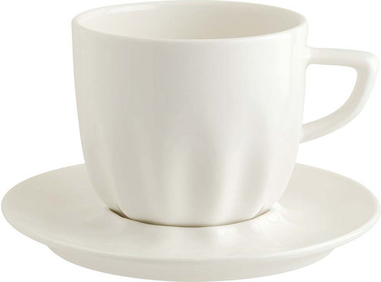 Canițe Pentru Cești Porțelan Farfurie D16cm Bonna Ceai Brut Cafea 235ml 320ml 345ml Brut 02kt