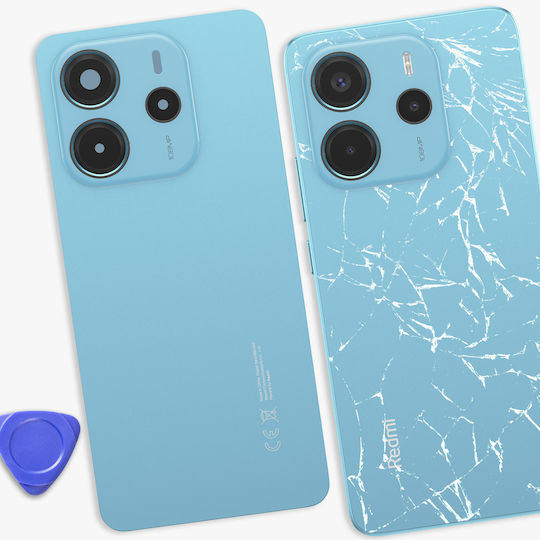 Clappio Capac Baterie Xiaomi Redmi Note 14 4G Lentile Cameră Preasamblate Albastru