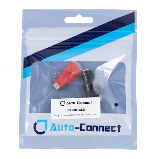 Auto-Connect Ακροδέκτης Οπής με Μόνωση Κόκκινο (720RT20RBL2)