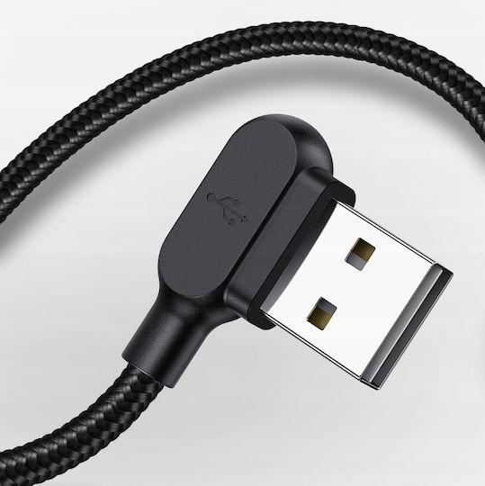 Mcdodo 90° Angled Cable Usb-c Fast Charging Double-sided Usb Type C Led 1m