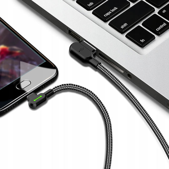 Mcdodo 90° Angled Cable Usb-c Fast Charging Double-sided Usb Type C Led 1m