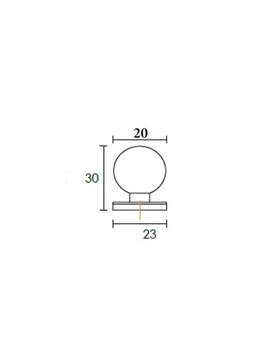 Import Hellas 3819 Knob Furniture made of Wooden Natural D35mm 3819.F 3819Φ 1pcs