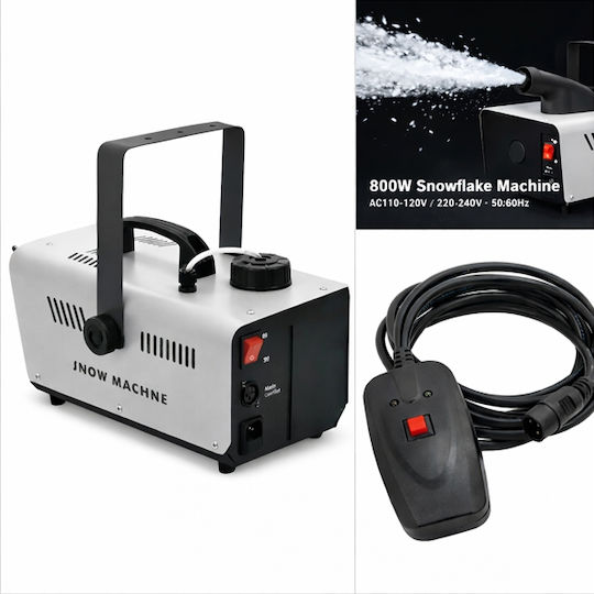 Set Mașină de Zăpadă Profesională 800W Lichid de Zăpadă Artificială Depox Non-toxic 5 L