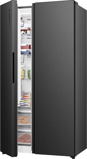 Side-by-Side Refrigerator 544lt Total NoFrost H178.6xW91.1xD61.5cm Black RS3P558NEFE