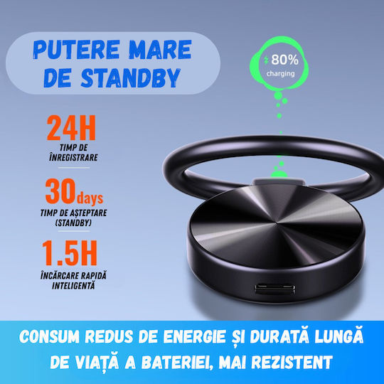 Reportofon Spion Birai Br30 8gb Activare Vocală Înregistrare Hd Autonomie Baterie 12h 120 Zile Standby