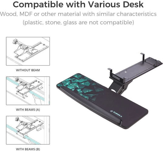 Eureka Ergonomic ERK-AKB-02-V4-EU Компютърна Основа За Офис Клавиатура 22.02.0005