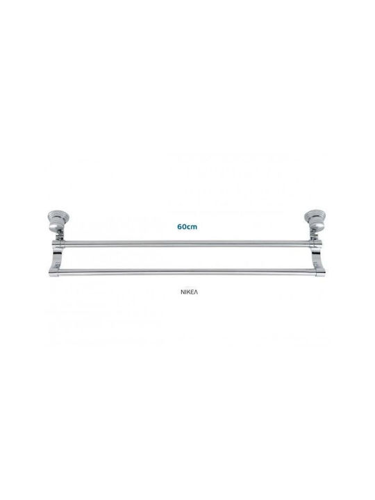 Import Hellas Schiene Badezimmer Doppel Wandmontage Schrauben Silber