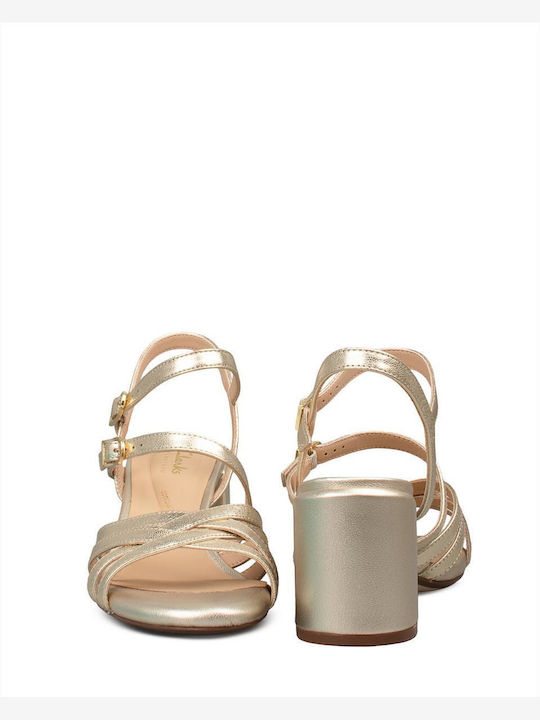 Ezoria Strap Sandals Gold