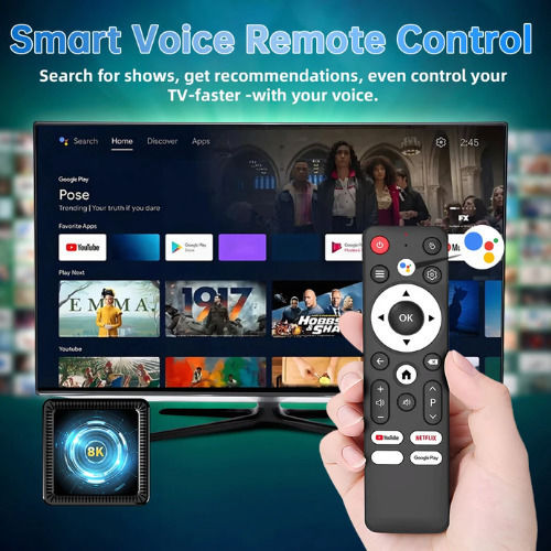 TV Box Q19 8K UHD With Wi-Fi 4GB RAM And 32GB Storage With Android 14.0 Operating System And Google Assistant
