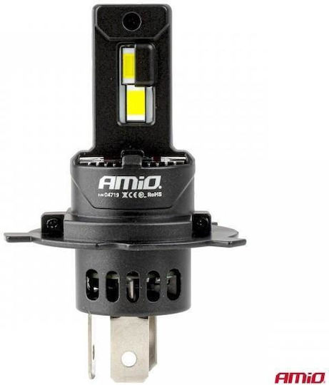 AMiO Car and Motorcycle Lamps F25 Pro Black Edition H19 / H4 Canbus LED 6000K Cold White 12-24V 70W 2pcs